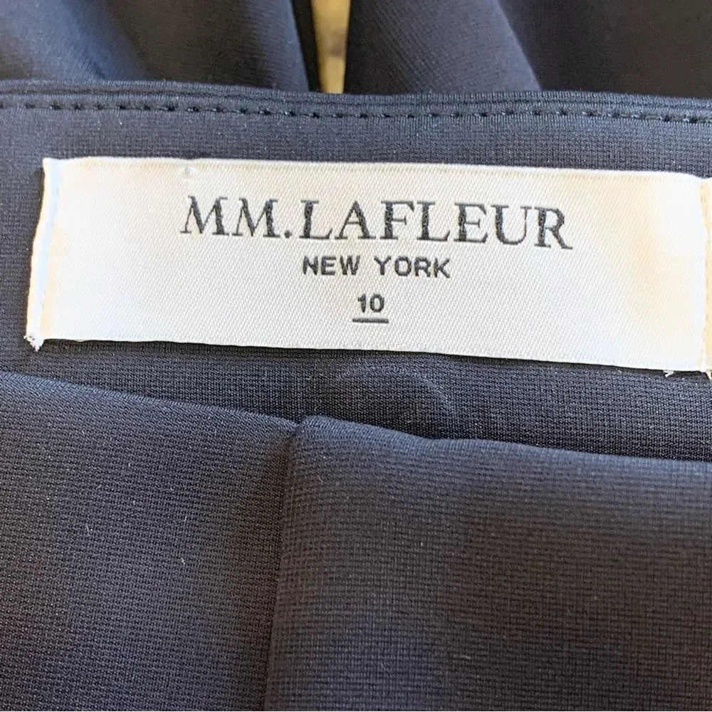 MM LAFLEUR Black Split Kick Hem Pants Size 10 Cropped